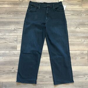 NWT MOTHER The Rambler High Rise Ankle Straight Jeans in Night in Venice Sz 33